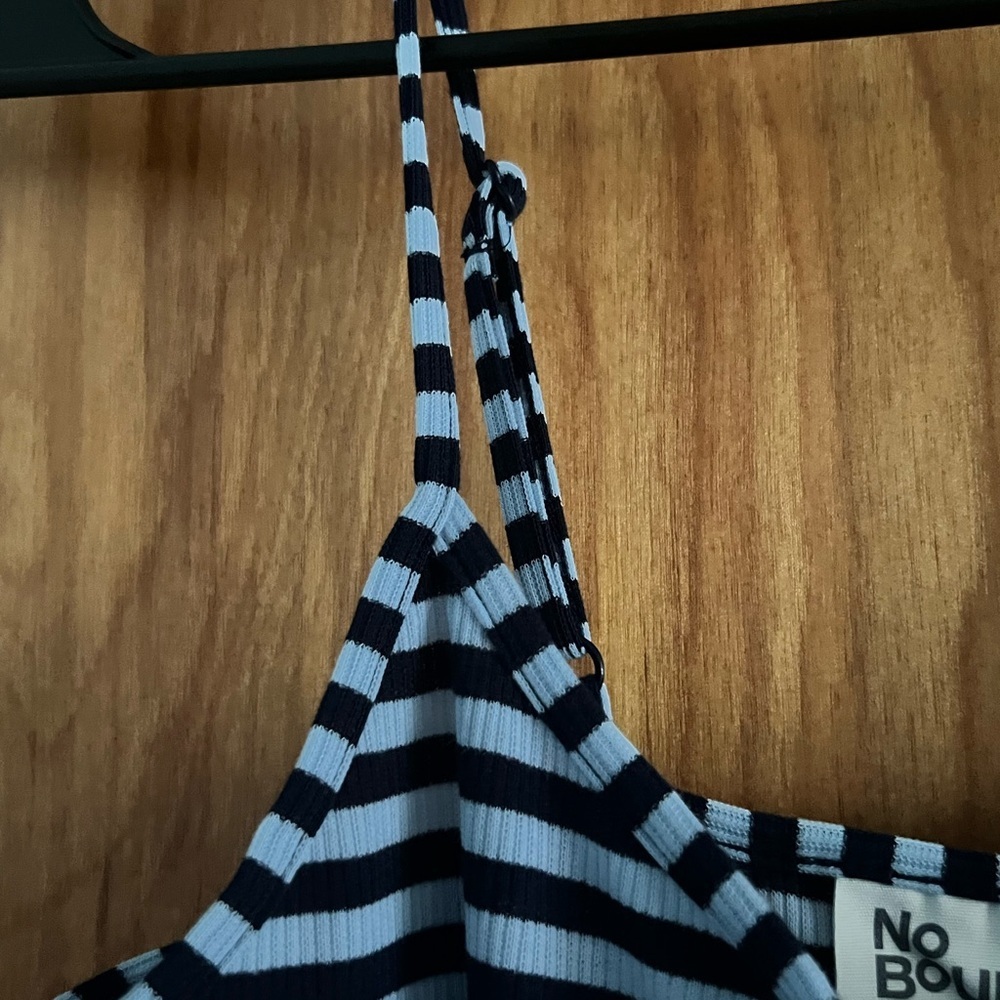 No Boundaries Navy and Black Striped Apparel - Picture 5 of 6